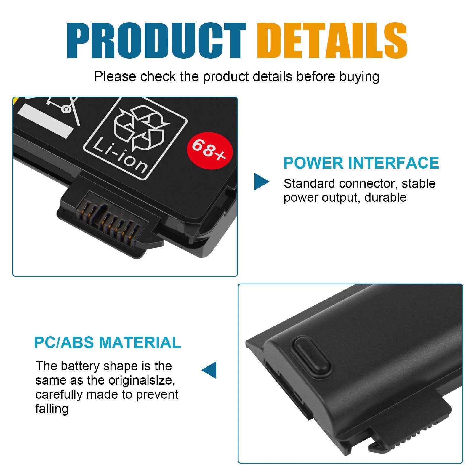 68++ Battery for Lenovo ThinkPad X240 X240S X250 X260 X270 T440 T440S T450 T450S