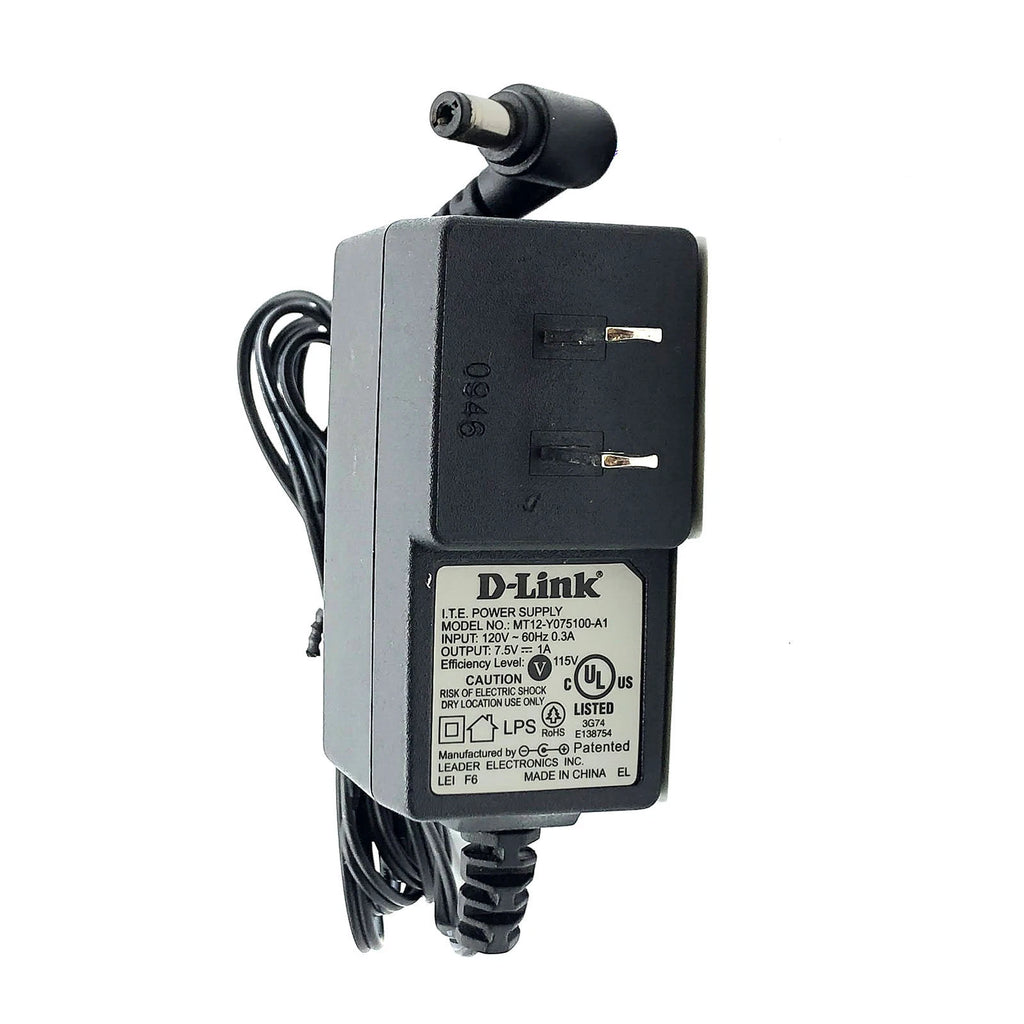 NEW Original D-Link MT12-Y075100-A1 AC/DC Wall Power Supply Adapter 7.5V 1A OEM
