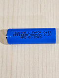 5 pc 14430 3.2v LiFePO4 RECHARGEABLE BATTERY 400mAh solar lights b.top mfg 08/24