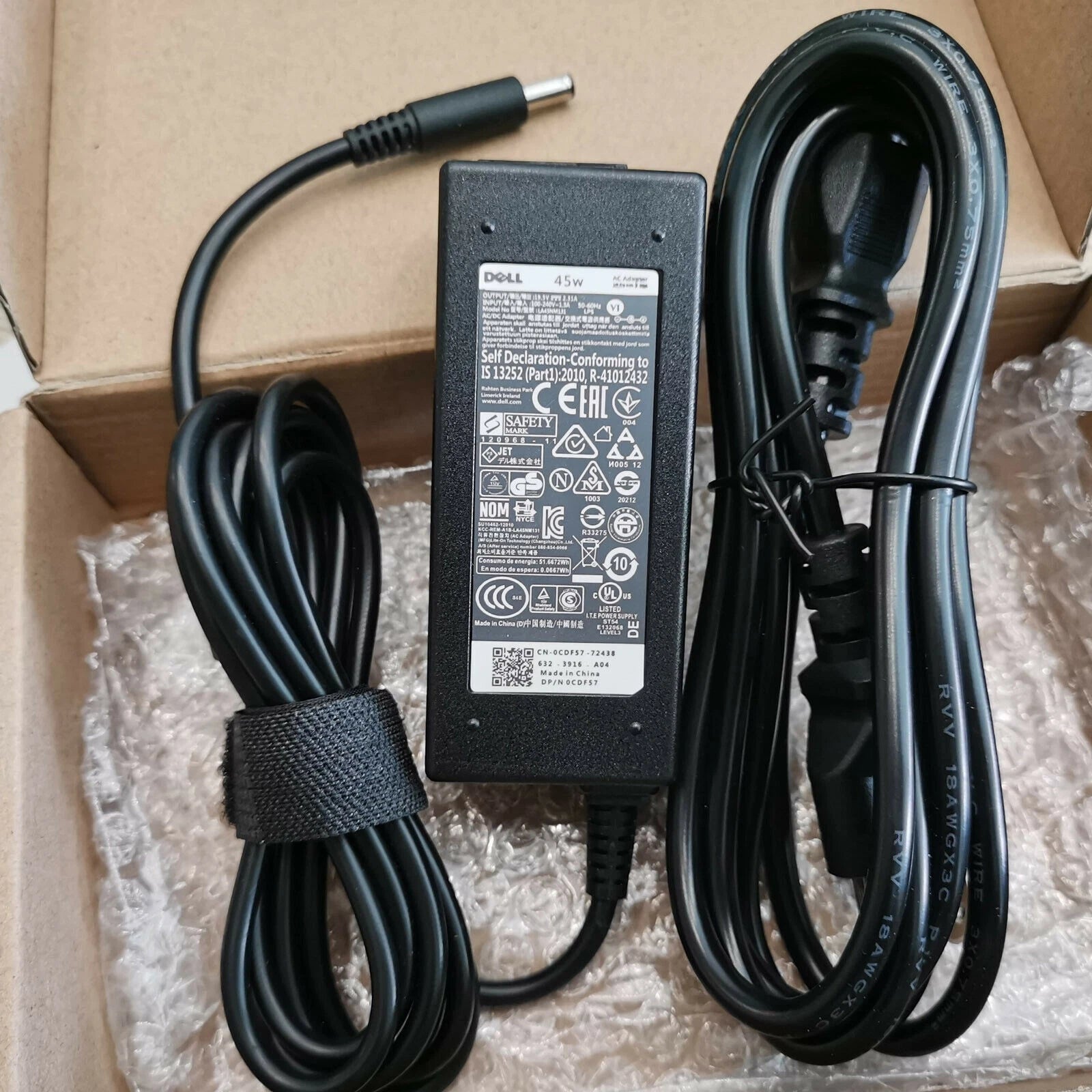 Genuine OEM 45W 19.5V 2.31A 4.5*3.0mm AC Charger for Dell Laptop Adapter 0KXTTW