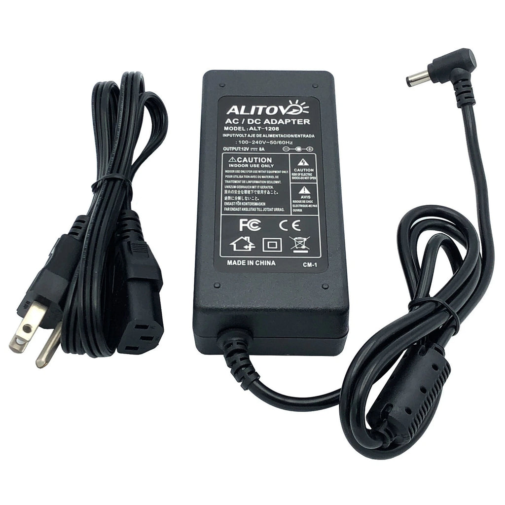 NEW Genuine Alitove AC Adapter 12V 8A 5.5mm ALT-1208 96W & Cord