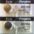ENERGIZER 365/366 SR1116W (2 piece) SR1116 BATTERY NEW SEALED Authorize Seller