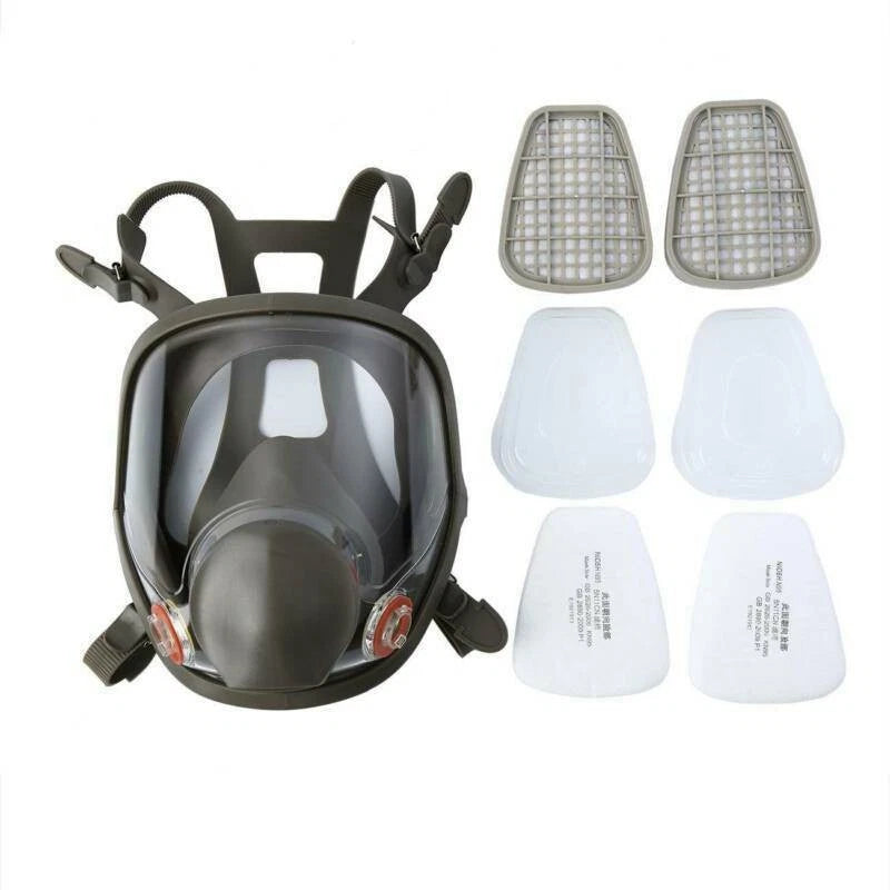 15in1 Facepiece Full Face Gas Mask Filter for Spray Respirator Painting Reusable