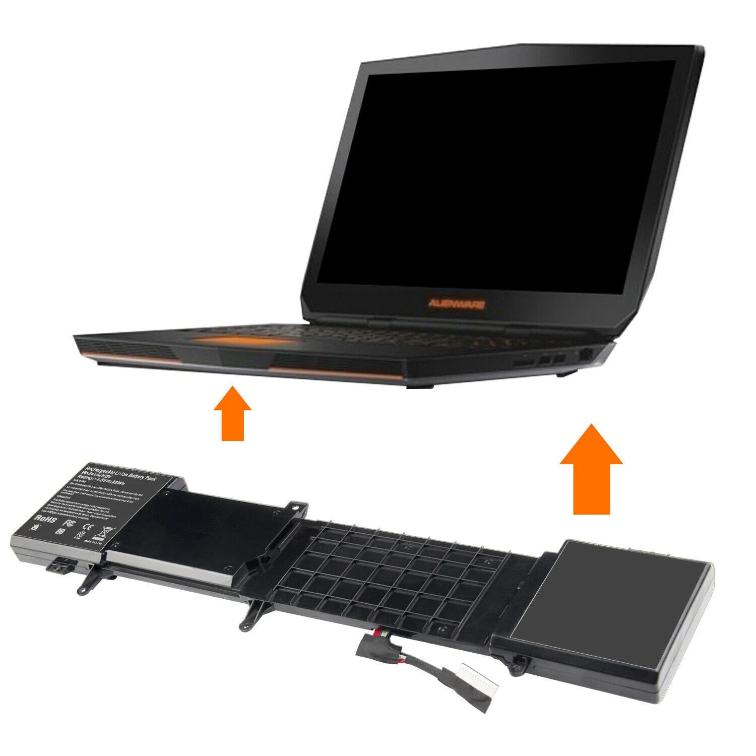 6JHDV Laptop Battery for Dell Alienware 17 R3 17.3" ALW17ED ALW17ER 14.8V 92Wh