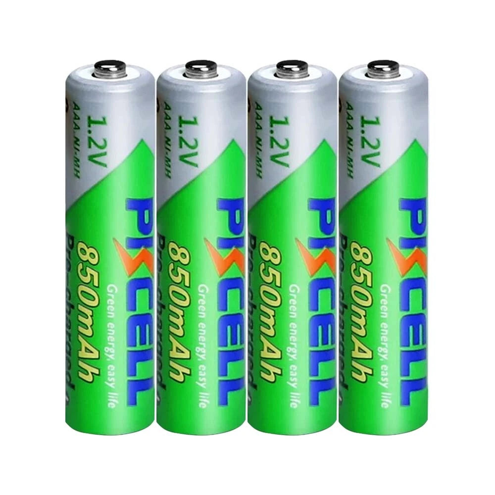 PKCELL AAA NIMH 850mAh 1.2V Rechargeable Batteries, 4 PCS