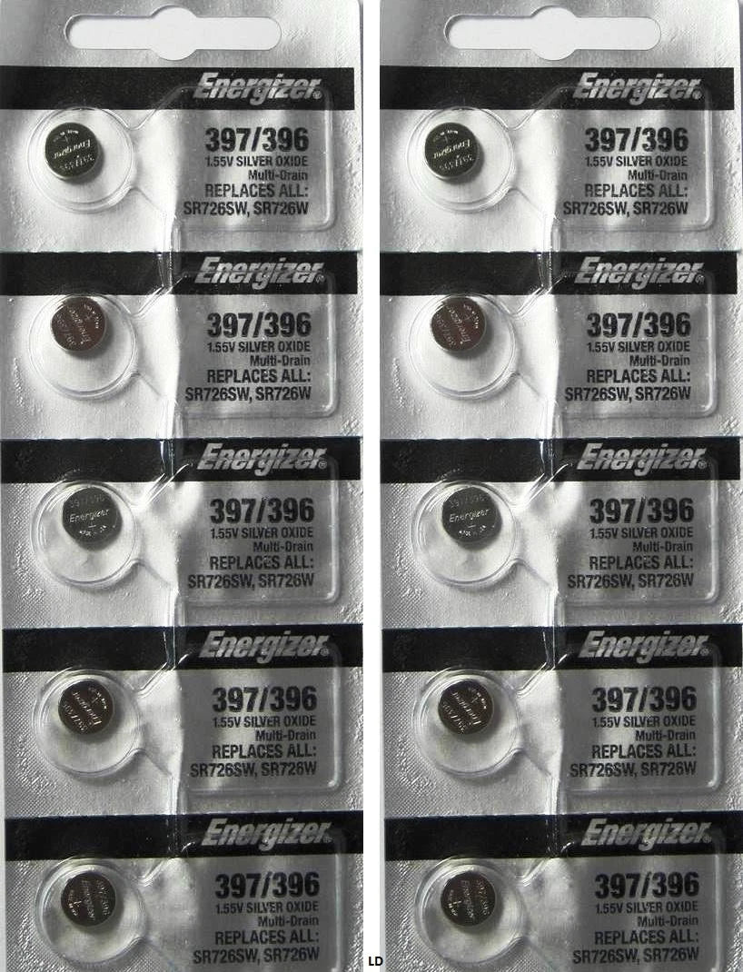 ENERGIZER 396/397 SR726SW SR726W WATCH BATTERY NEW Authorize Seller