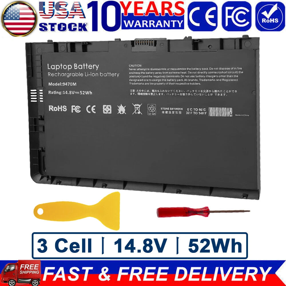 BT04XL Battery For HP EliteBook Folio 687945-001 HSTNN-DB3Z 9470M 9480M