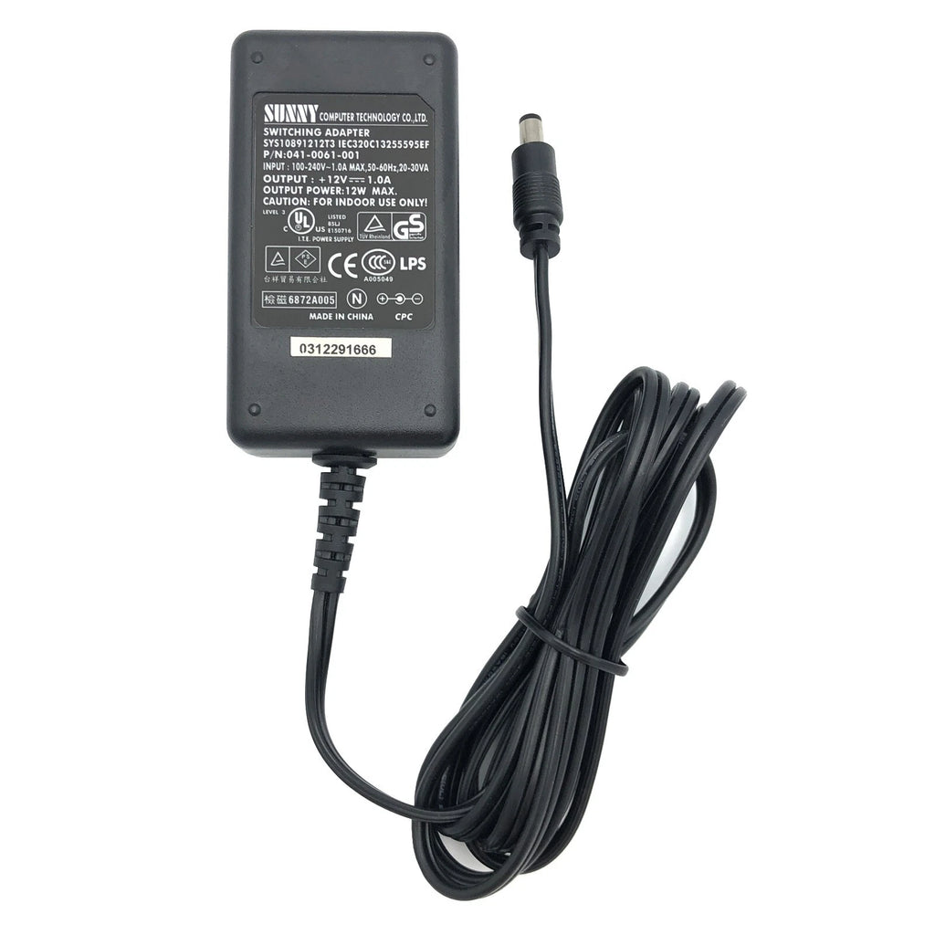 Lot of 10 NEW OEM Sunny 12V 1A AC Adapter 332-10922-01 007-1LF AD2071F10 & Cord