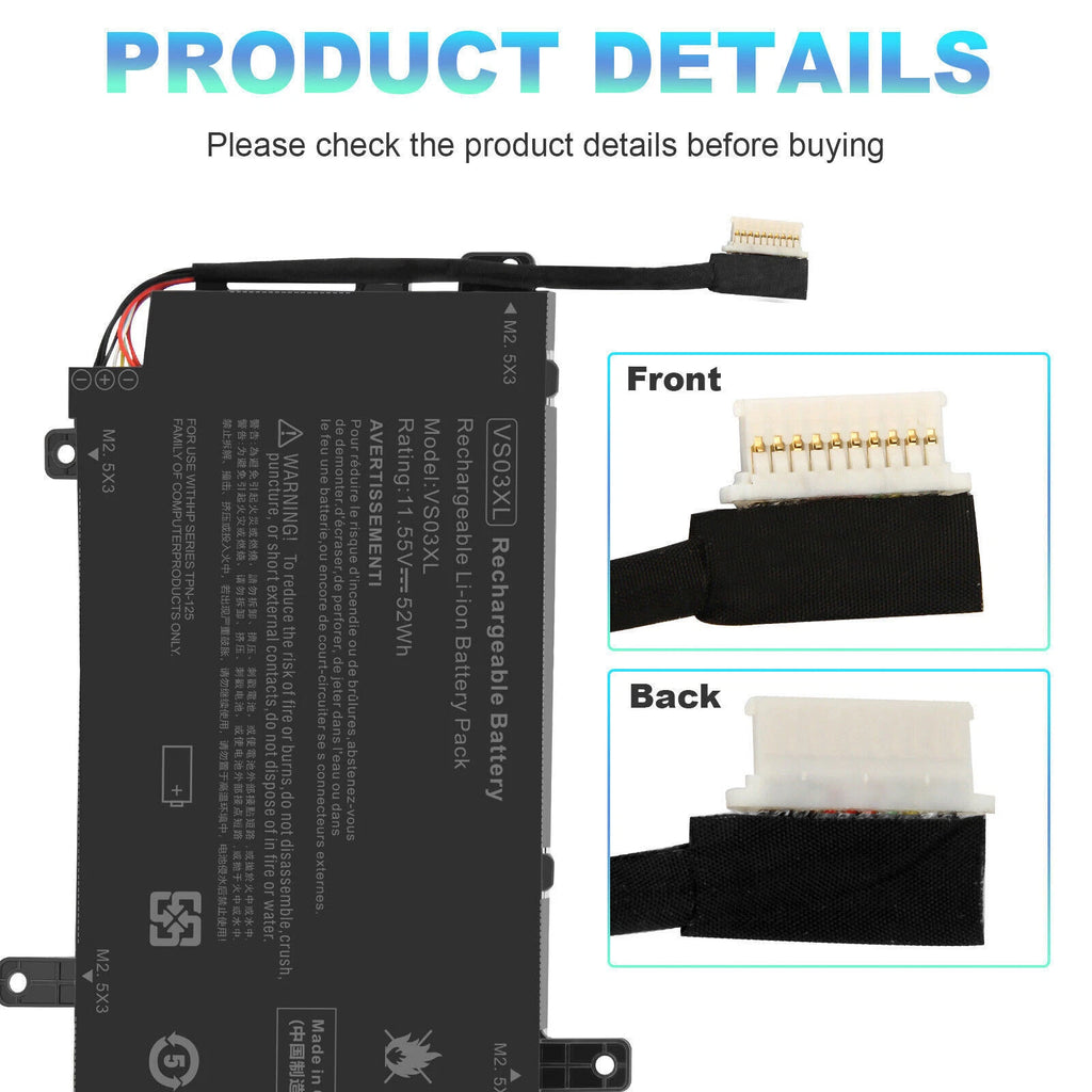 VS03XL Battery For HP Envy 15-AS000 15-as068nr 15-as133cl 15-as020nr 849047-541