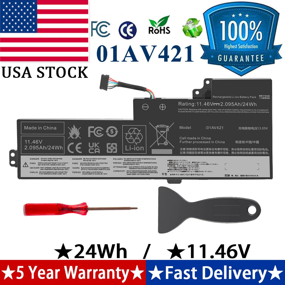 01AV421 Battery For Lenovo ThinkPad T470 T480 Serie 01AV419 01AV420 SB10K97576