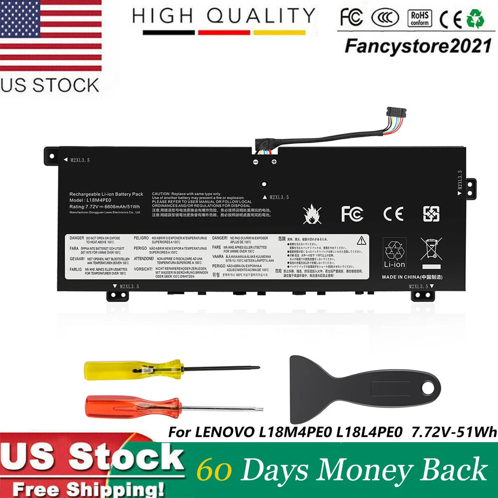 L18M4PE0 L18L4PE0 Battery For Lenovo Yoga C740-14IML 5B10W67296 5B10U40209 51Wh