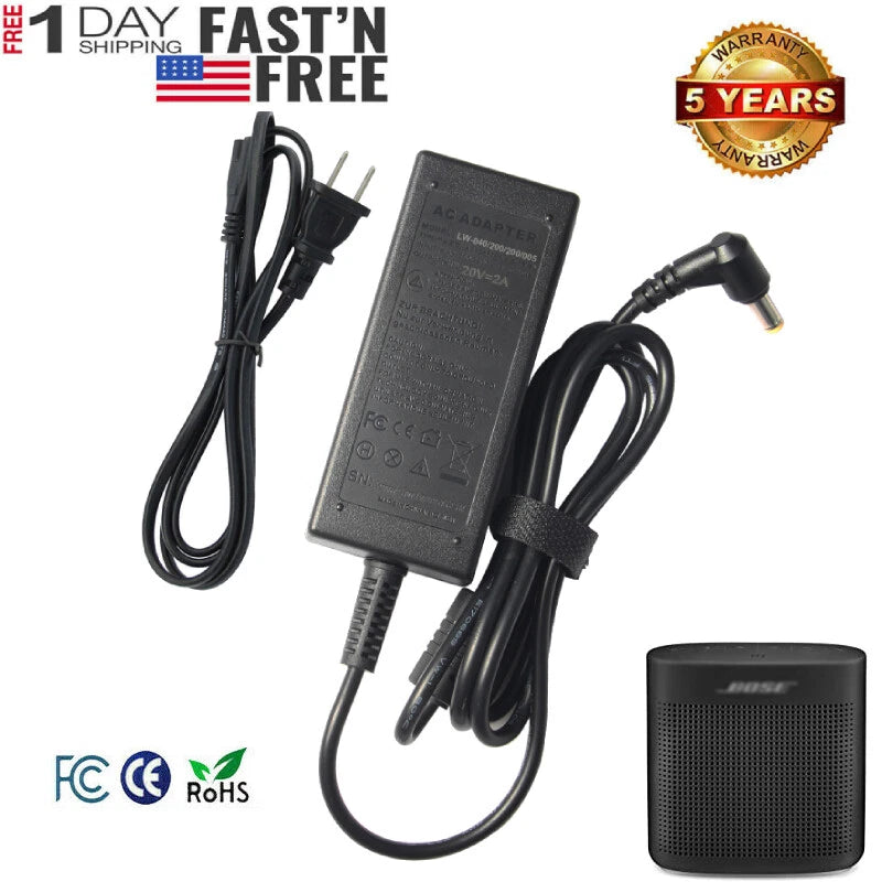 AC/DC Adapter Charger Power Supply For Bose Soundlink I, II, III, 17-20V Speaker