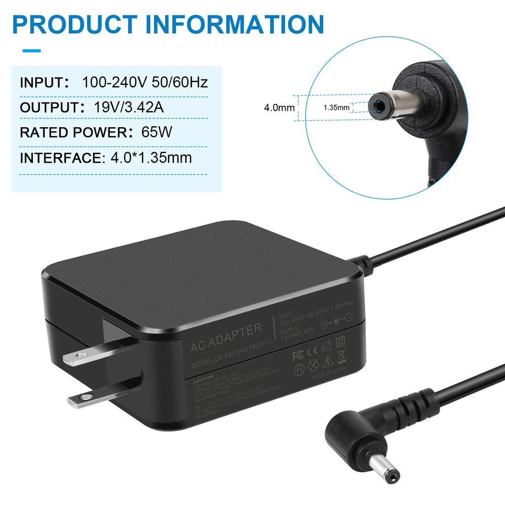 65W AC Adapter Charger for Asus Vivobook 17 M712D M712DA M712DK M712 M712DA-WH34