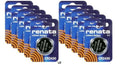 CR2430 RENATA WATCH BATTERIES 2430 (10 piece) New packaging Authorized Seller