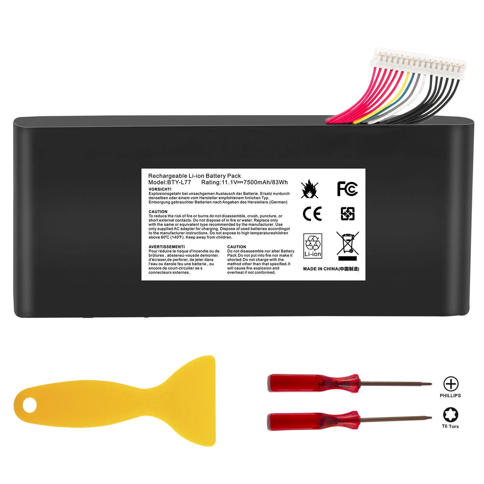 BTY-L77 Battery For MSI GT72 2QD GT72S 6QF GT80 2QE Series WT72 MS-1781 MS-1783