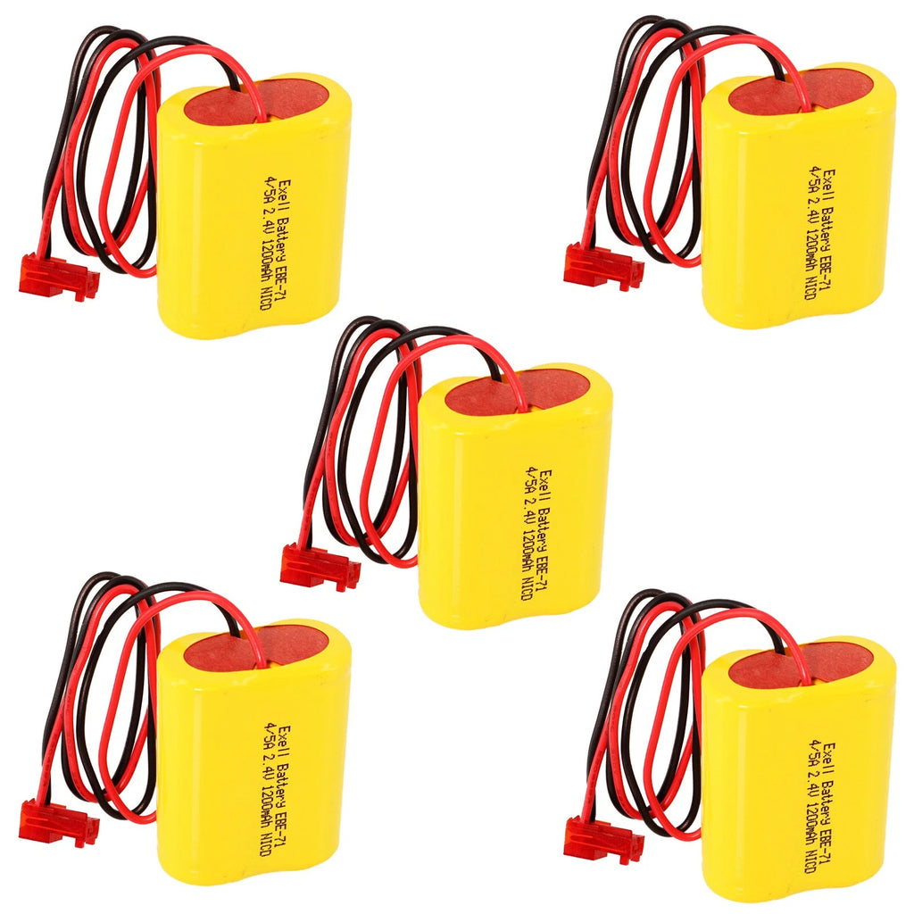 5pc Exit Sign Battery Lithonia ELB2P401N Compatible With ANIC1158