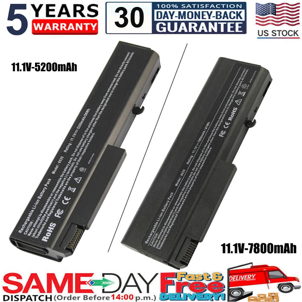 Laptop Battery for HP EliteBook 6930p 8440p 8440w 6730b 6535b 482962-001 6/9Cell