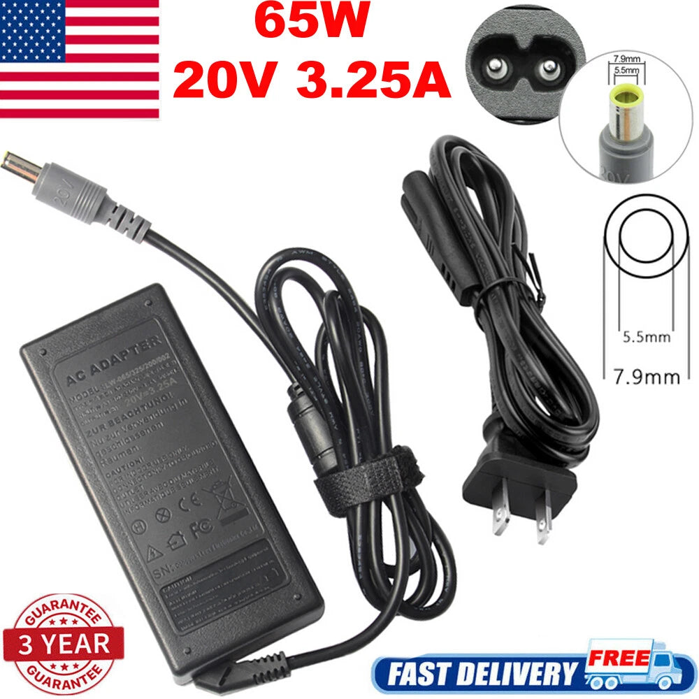 AC Adapter Charger 65W for Lenovo Thinkpad X140e X230 X120e R400 R500 R61 R61i