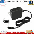 USB Type-C AC Adapter Charger For Lenovo Yoga 7i 14" 15" Laptop Power Cord 65W