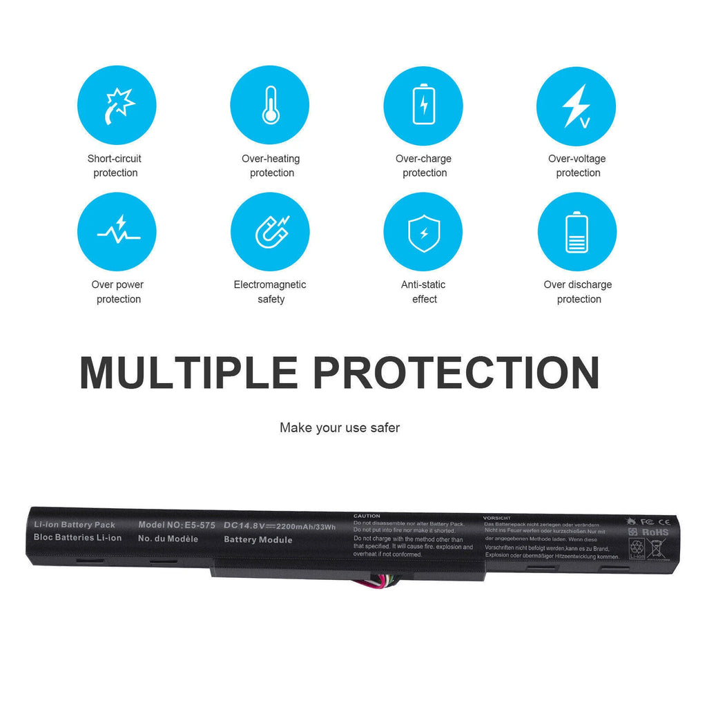 New Battery For AS16A5K Acer Aspire E15 Series E5-475 E5-575 5-575G E5-575G-53VG