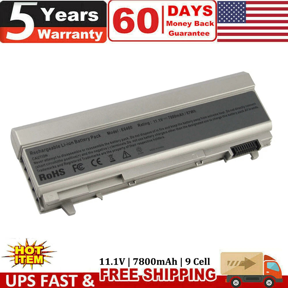 ?E6400 Battery for Dell Latitude E6410 E6500 E6510 PT434 MP303 4M529 W1193 9Cell