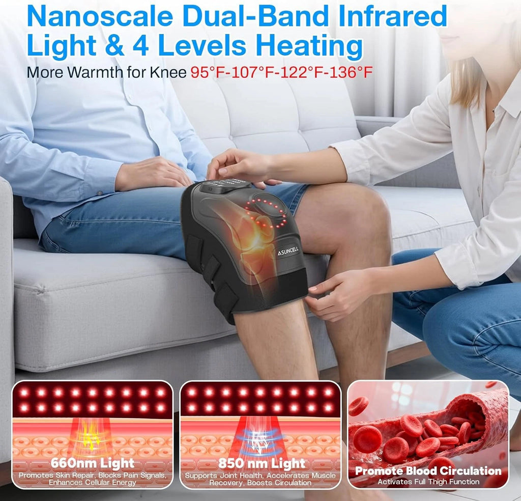 Knee Massager Knee Joint Muscles Relaxtion Elbow Shoulder Massage Machine Gift