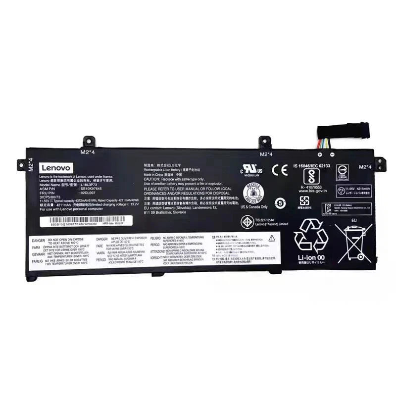 Genuine 51WH L18M3P73 Battery For Lenovo ThinkPad T490 T495 P43S T14 Gen1 P14S