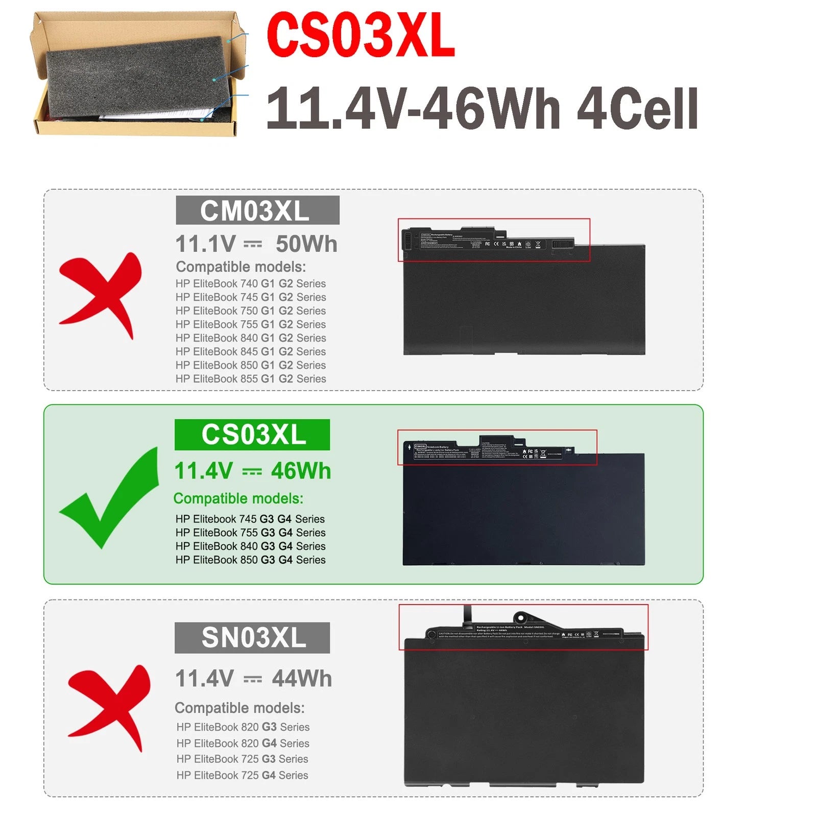?LOT 46Wh Battery For HP mt42 mt43 Mobile Thin Client HSTNN-I41C-5 Notebook PC
