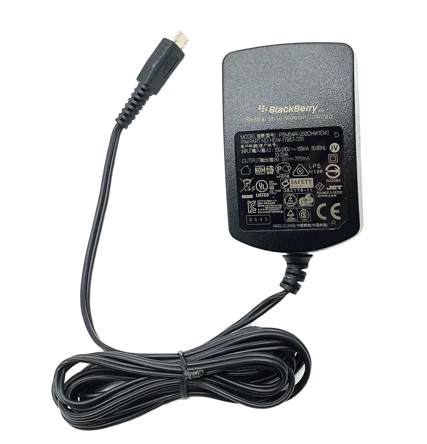NEW OEM Blackberry PSM04R-050CHW1(M) Power Adapter Cell Phone Charger 5V 0.7A