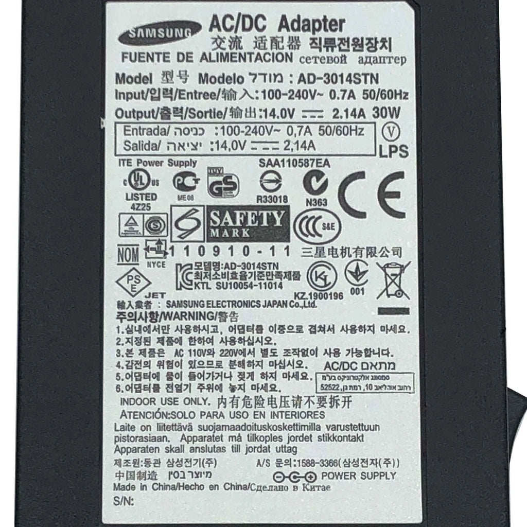 NEW Authentic Samsung AD-3014STN 14V 2.1A 30W Monitor Power AC Adapter