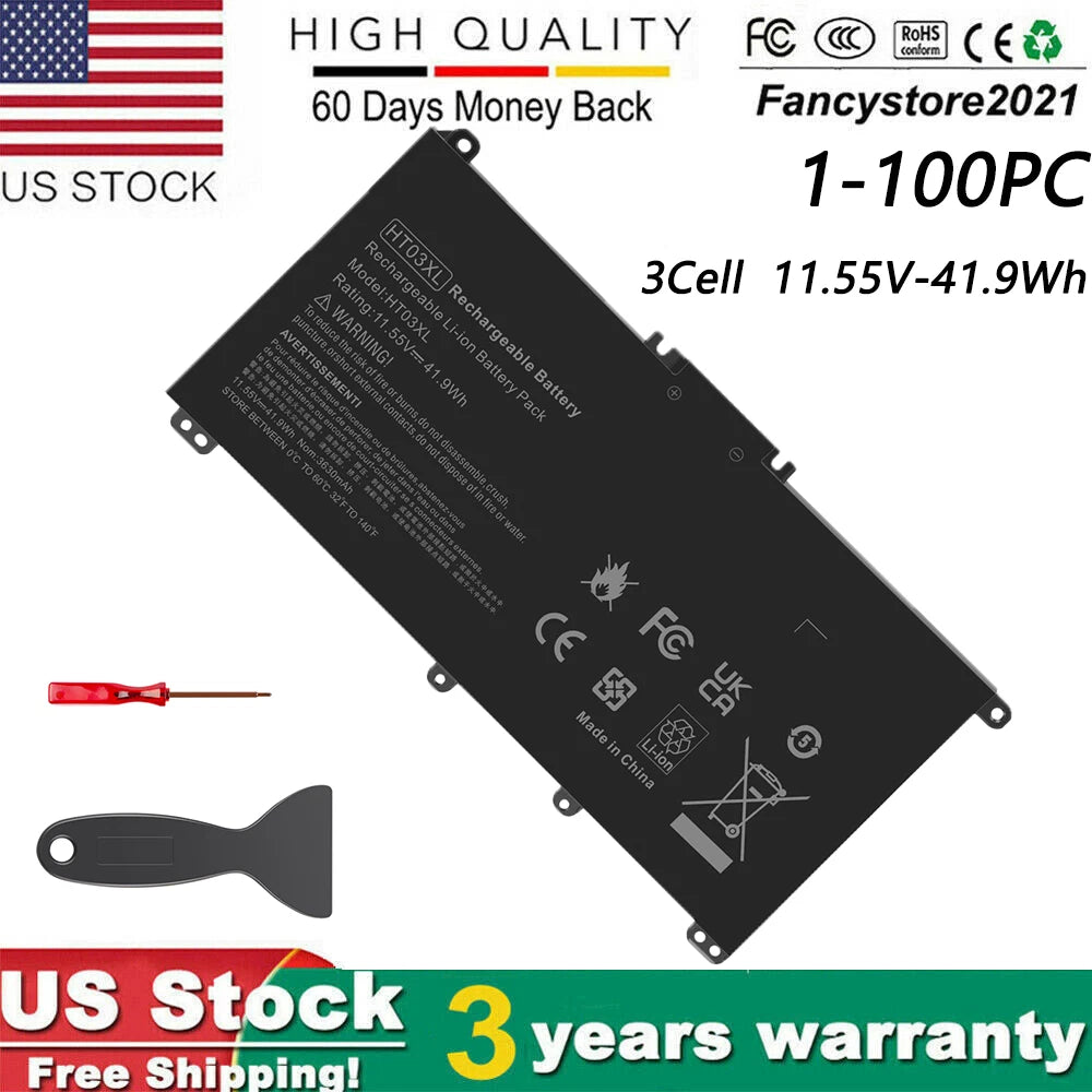 Lot HT03XL Battery for HP Pavilion L11421-2C2 L11119-855 15-CS 15-DA 14-CE 14-CF