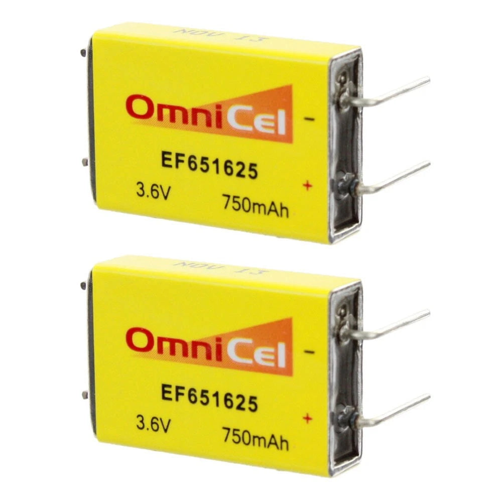 2x OmniCel ER651625 3.6V 750mAh Prismatic Lithium Battery BL-7PN Telematics