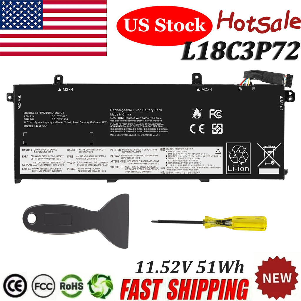 L18M3P74 L18C3P73 Battery For Lenovo thinkPad T490 T495 P43S T14 P14s Gen 1st 2n