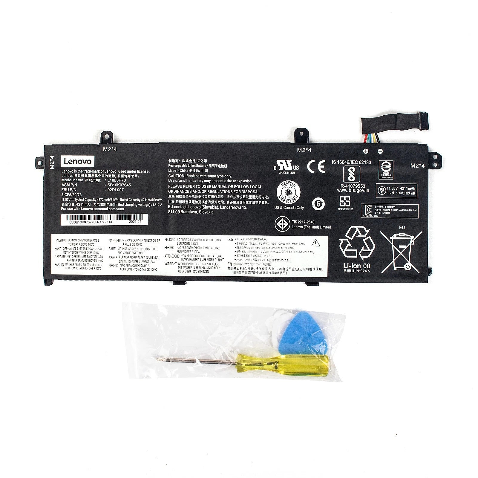 Genuine L18L3P73 Battery for Lenovo ThinkPad T14 Gen1/Gen2 02DL007 SB10K97645