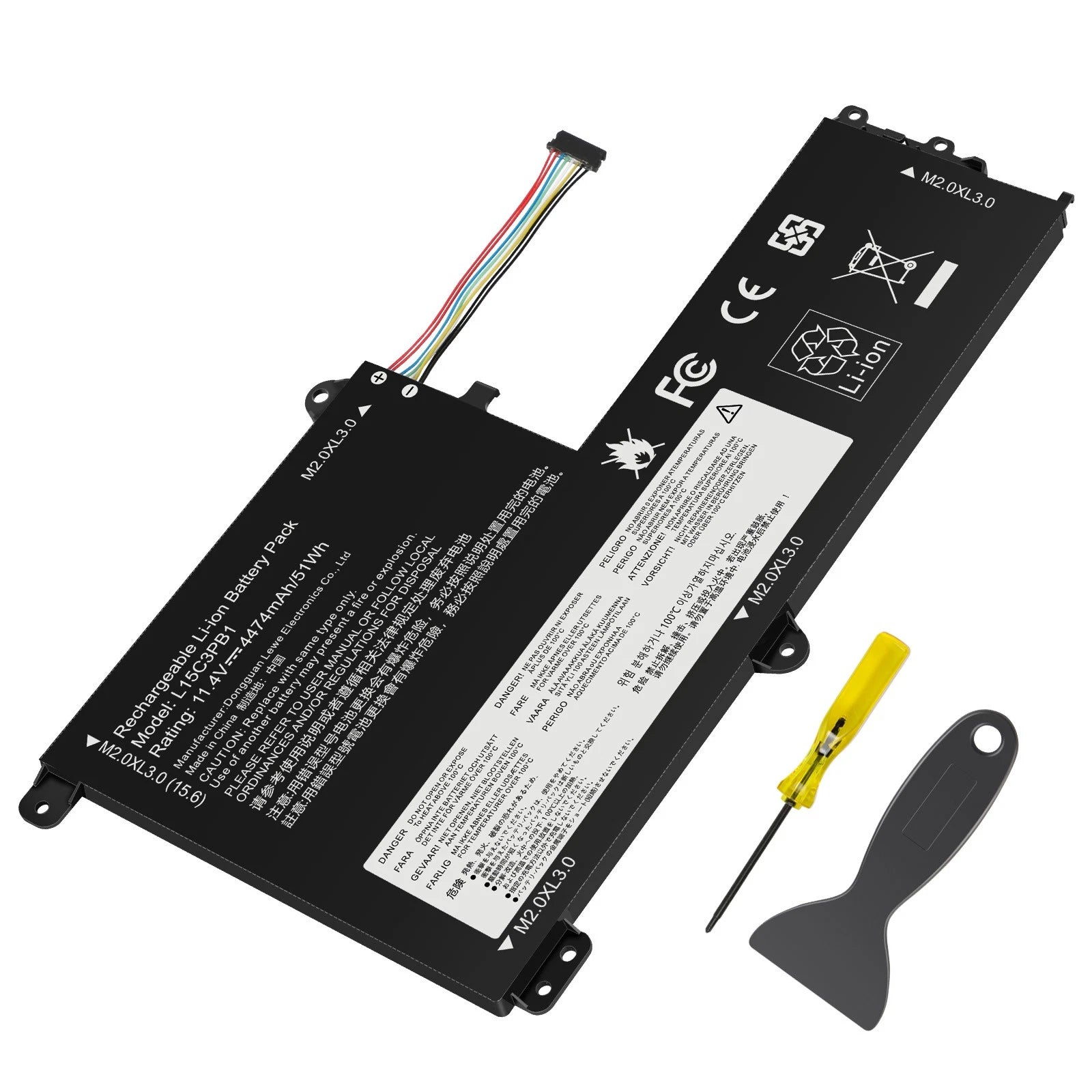 BATTERY L15C3PB1 L15M3PB0 L15C3PB1 FOR LENOVO IdeaPad 330S-14AST 330S-14IKB 51WH