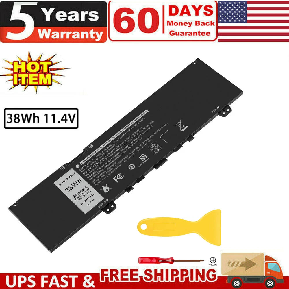 Laptop Battery for Dell Inspiron 13 7000 7370 7380 7386 5370 7373 RPJC3 F62G0 PC