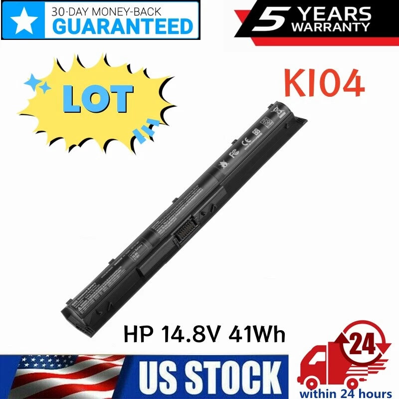 ?LOT K104 KI04 Battery For HP Pavilion 14 15 17-G000 HSTNN-LB6S 800049-001 4CELL