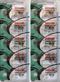 10 Maxell 364 Button Cell 1.55V Batteries
