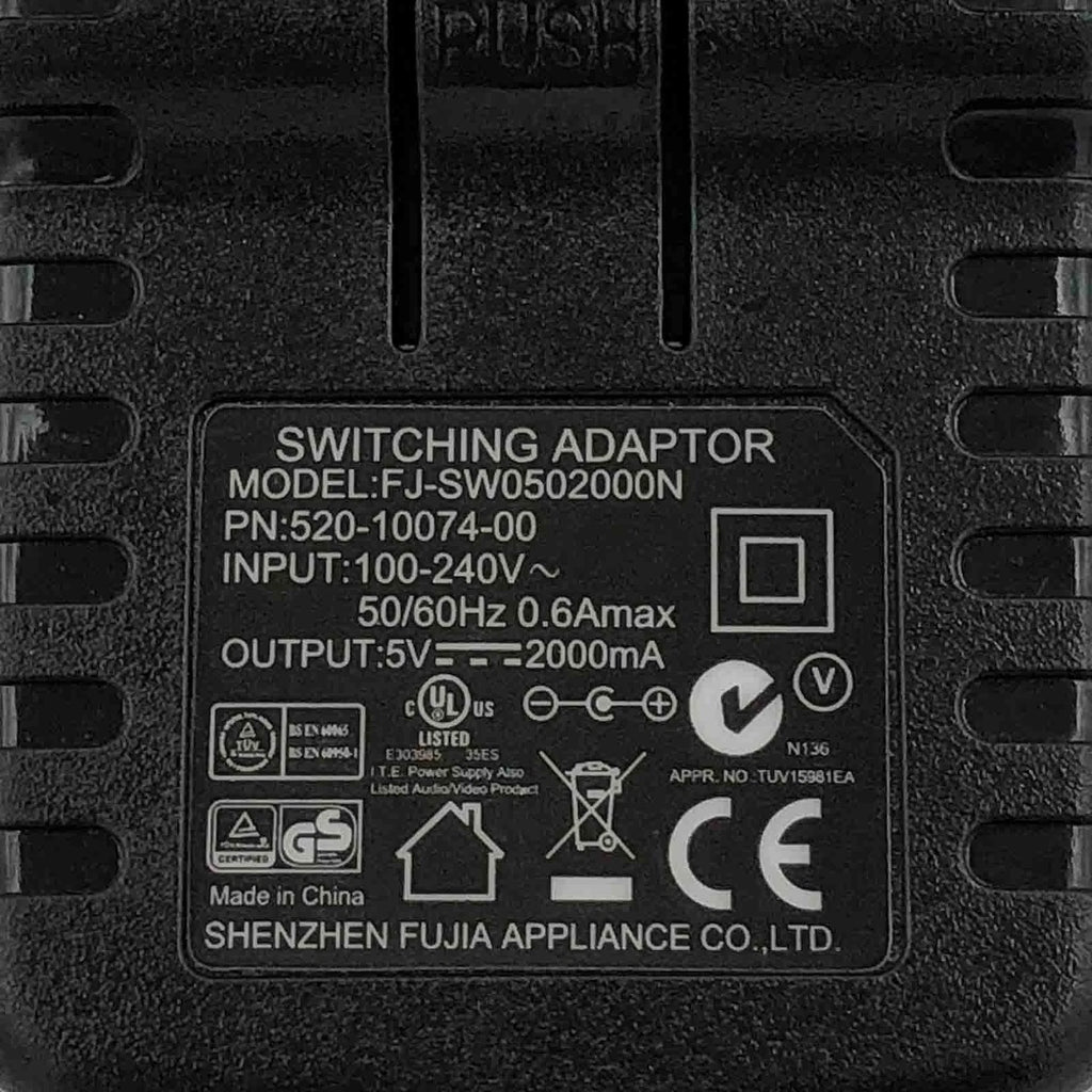 NEW Original Shenzhen FJ-SW0502000N Switching Adapter 5V 2000mA 2A Power Supply
