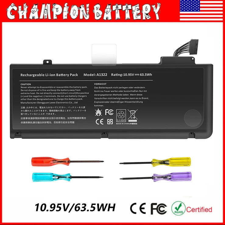 A1322 Battery for Apple MacBook Pro 13 inch A1278 2009 2010 2011 2012 661-5557