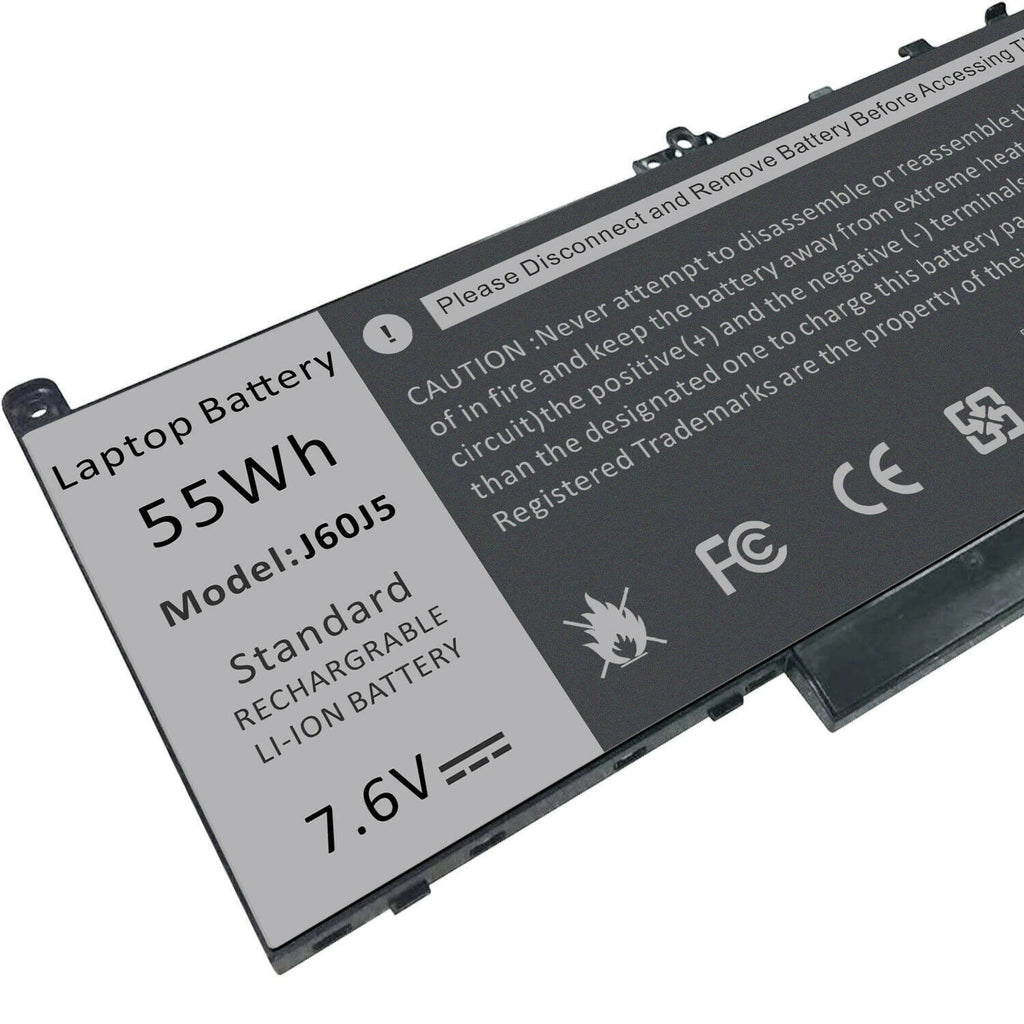 Replace Battery For Dell Latitude E7270 E7470 Series J60J5 R1V85 451-BBSX MC34Y