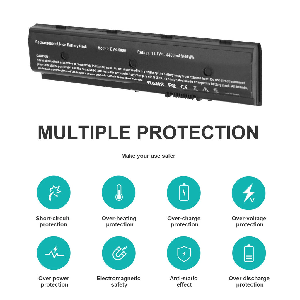 ??LOT MO06 Battery for HP MO09 DV4-5000 DV6 DV7 DV7t-7000 671731-001 4400mAh