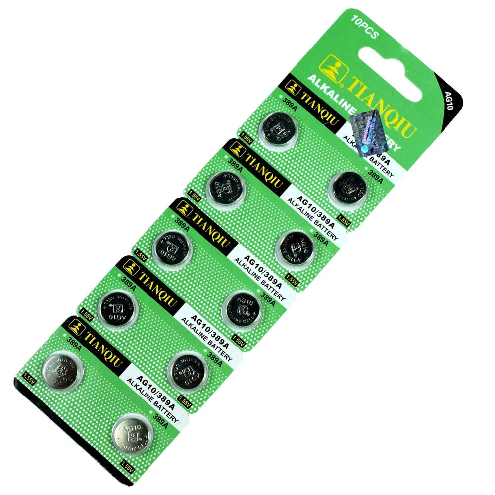 Wholesale 100 PCS AG10 LR1130 389 Alkaline 1.5V Button Cell Battery US Seller