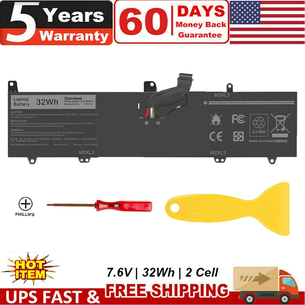 0JV6J Battery For Dell Inspiron 11 3000 Series P25T003 P25T002 P25T P24T001 P24T