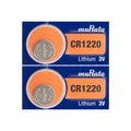 2 NEW MURATA CR1220 3V Lithium Coin Battery Expire 2028 FRESHLY NEW - USA Seller