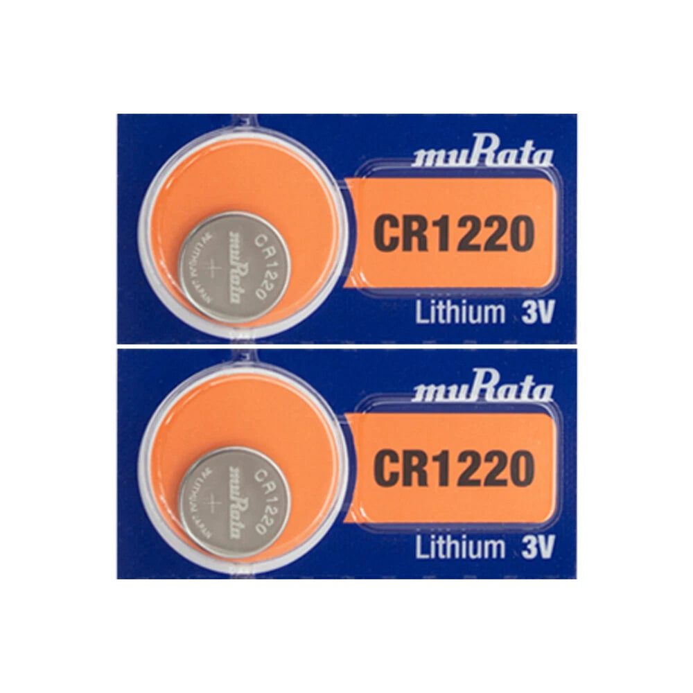 2 NEW MURATA CR1220 3V Lithium Coin Battery Expire 2028 FRESHLY NEW - USA Seller