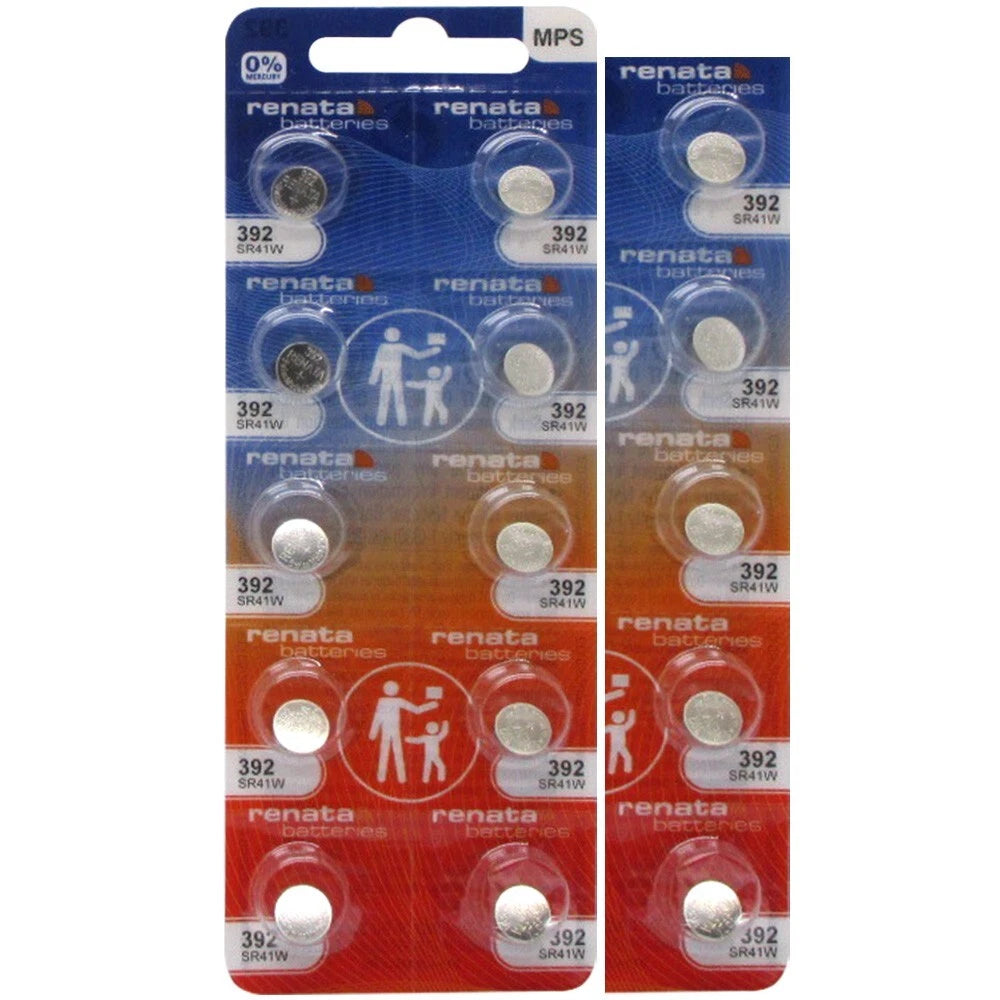 Renata 392 Watch Batteries SR41W 15 Batteries