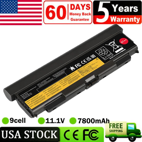 9 Cell 57++ Laptop Battery for Lenovo Thinkpad T440p T540p W540 W541 FAST 87Wh