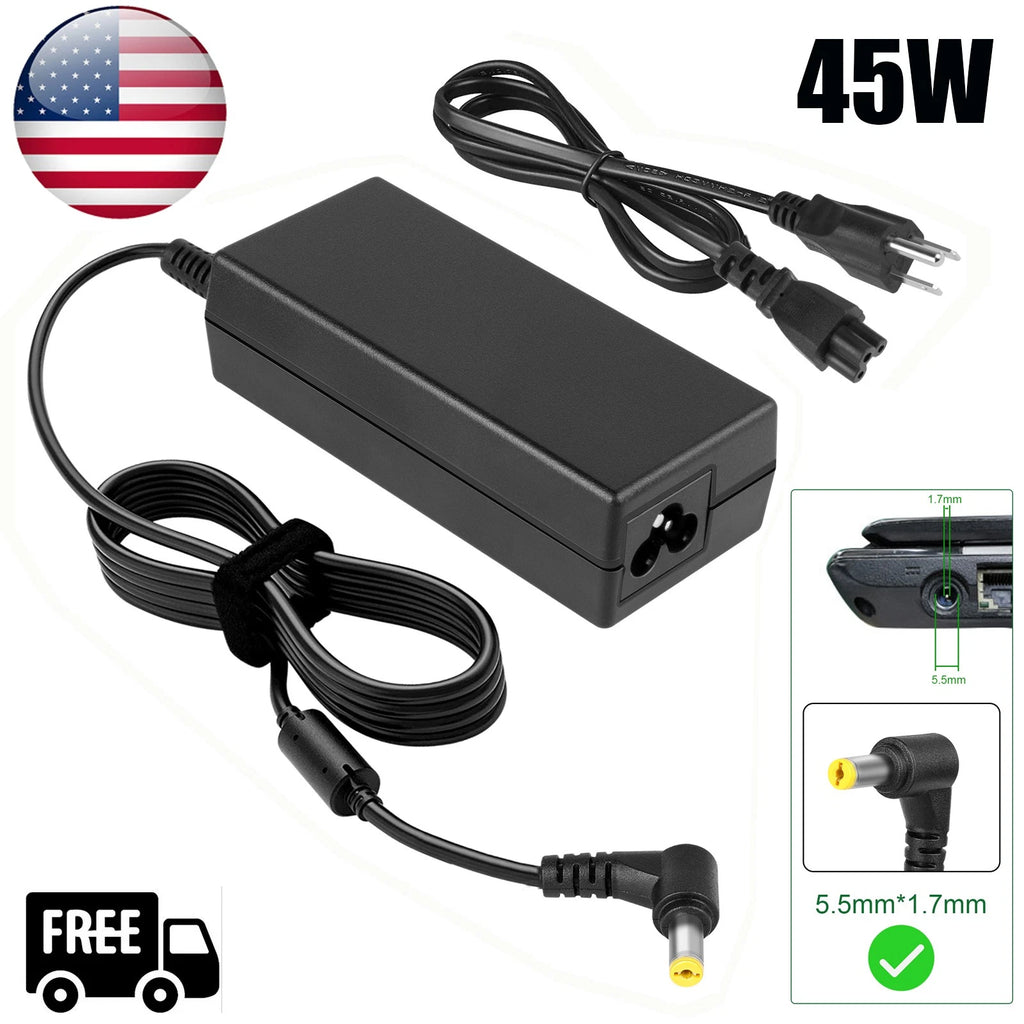 45W 19V AC Adapter for Dell Inspiron 910 mini 9 10 12 Power Supply Charger cord