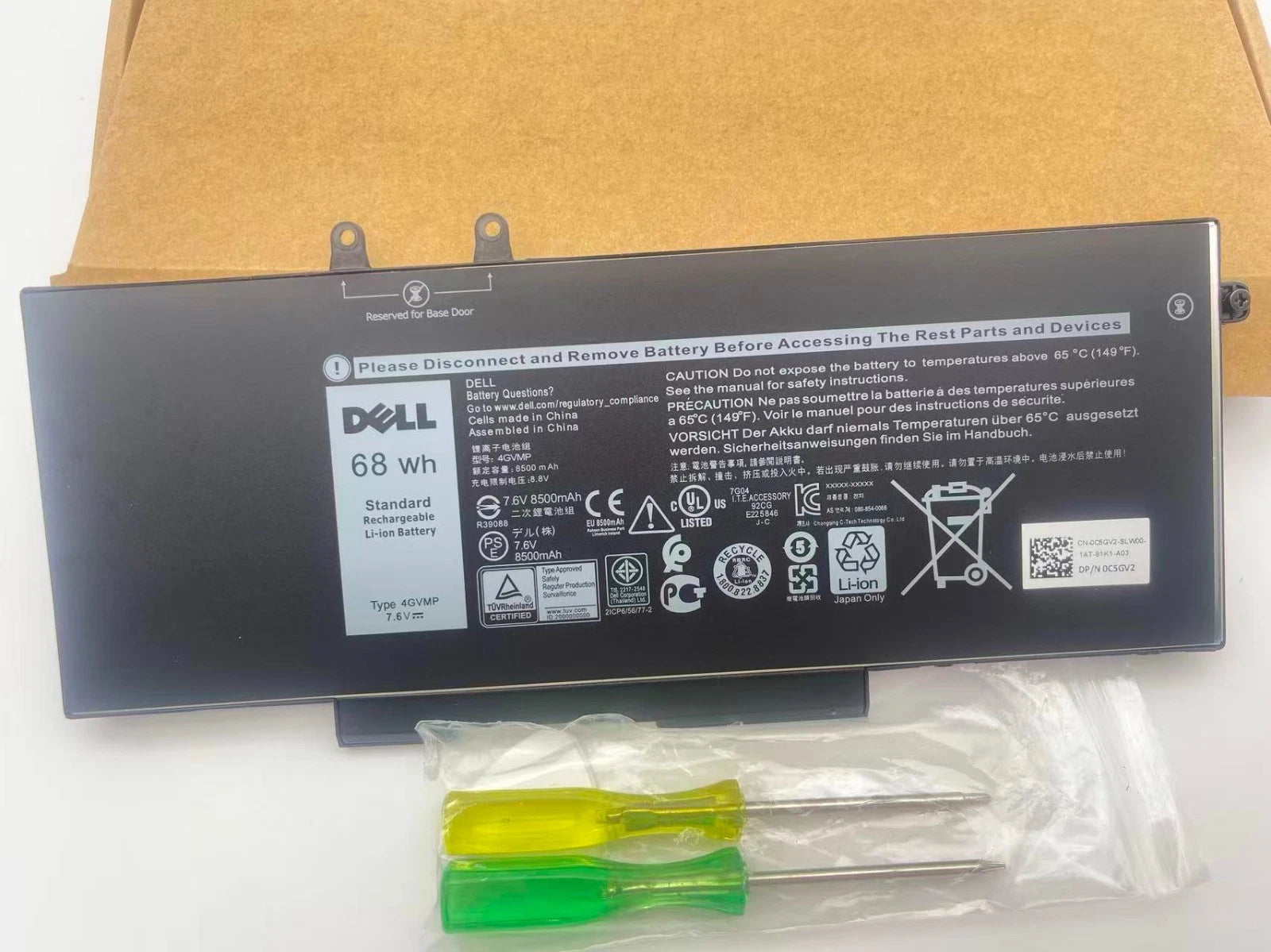 Genuine 4GVMP Battery For Inspiron 7590/7591/7791 2-in-1 P84F P84F001 P42E OEM